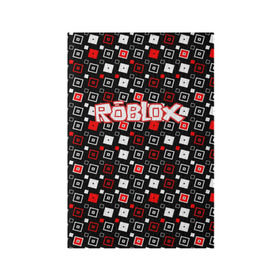 Обложка для паспорта матовая кожа с принтом Roblox в Екатеринбурге, натуральная матовая кожа | размер 19,3 х 13,7 см; прозрачные пластиковые крепления | game | gamer | logo | roblox | игры | логотип | роблокс