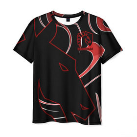 Мужская футболка 3D с принтом Team Liquid в Екатеринбурге, 100% полиэфир | прямой крой, круглый вырез горловины, длина до линии бедер | dota | liquid | team | the international | дота | игры | кибер | ликвид | спорт | тим