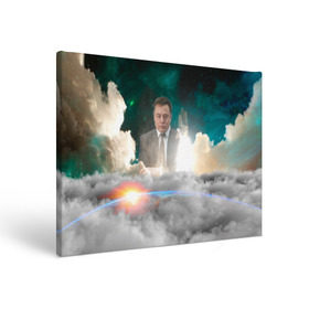 Холст прямоугольный с принтом Elon Musk Thinker (Илон Маск) в Екатеринбурге, 100% ПВХ |  | elon musk | space | space x | tesla | дым | илон маск | инопланетяне | космос | личность | мыслитель | облака | планета | ракета | спейс | тесла | философ | шаттл