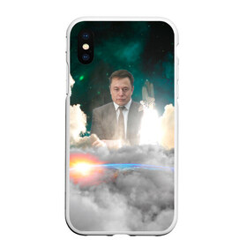 Чехол для iPhone XS Max матовый с принтом Elon Musk Thinker (Илон Маск) в Екатеринбурге, Силикон | Область печати: задняя сторона чехла, без боковых панелей | elon musk | space | space x | tesla | дым | илон маск | инопланетяне | космос | личность | мыслитель | облака | планета | ракета | спейс | тесла | философ | шаттл