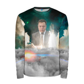 Мужской лонгслив 3D с принтом Elon Musk Thinker (Илон Маск) в Екатеринбурге, 100% полиэстер | длинные рукава, круглый вырез горловины, полуприлегающий силуэт | elon musk | space | space x | tesla | дым | илон маск | инопланетяне | космос | личность | мыслитель | облака | планета | ракета | спейс | тесла | философ | шаттл
