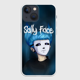 Чехол для iPhone 13 mini с принтом SALLY FACE в Екатеринбурге,  |  | blue | face | fisher | game | games | gizmo | hair | larry | mask | sally | волосы | гизмо | голубые | игра | игры | ларри | маска | протез | сали | салли | синие | синий | триллер | ужасы | фейс | фишер | фэйс | хоррор