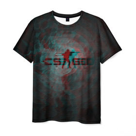 Мужская футболка 3D с принтом Counter Strike в Екатеринбурге, 100% полиэфир | прямой крой, круглый вырез горловины, длина до линии бедер | 3d | counter strike | игра | лого | логотип | надпись | огонь | пламя | полосы | стрелялка