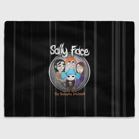 Плед 3D с принтом Sally Face Episode Three в Екатеринбурге, 100% полиэстер | закругленные углы, все края обработаны. Ткань не мнется и не растягивается | blue | face | fisher | game | games | gizmo | hair | larry | mask | sally | волосы | гизмо | голубые | игра | игры | ларри | маска | протез | сали | салли | синие | синий | триллер | ужасы | фейс | фишер | фэйс | хоррор