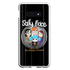 Чехол для Samsung S10E с принтом Sally Face Episode Three в Екатеринбурге, Силикон | Область печати: задняя сторона чехла, без боковых панелей | blue | face | fisher | game | games | gizmo | hair | larry | mask | sally | волосы | гизмо | голубые | игра | игры | ларри | маска | протез | сали | салли | синие | синий | триллер | ужасы | фейс | фишер | фэйс | хоррор