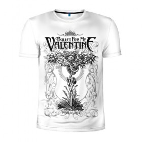Мужская футболка 3D спортивная с принтом Bullet For My Valentine в Екатеринбурге, 100% полиэстер с улучшенными характеристиками | приталенный силуэт, круглая горловина, широкие плечи, сужается к линии бедра | Тематика изображения на принте: 