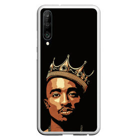 Чехол для Honor P30 с принтом 2Pac в Екатеринбурге, Силикон | Область печати: задняя сторона чехла, без боковых панелей | Тематика изображения на принте: 2pac | реп | рэп