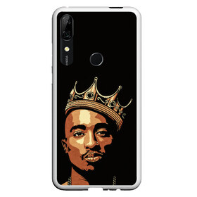 Чехол для Honor P Smart Z с принтом 2Pac в Екатеринбурге, Силикон | Область печати: задняя сторона чехла, без боковых панелей | Тематика изображения на принте: 2pac | реп | рэп