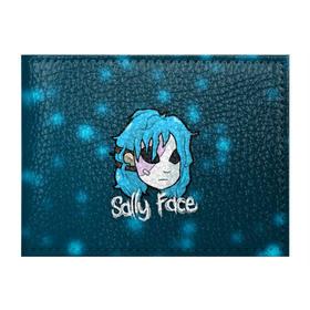 Обложка для студенческого билета с принтом Sally Face в Екатеринбурге, натуральная кожа | Размер: 11*8 см; Печать на всей внешней стороне | Тематика изображения на принте: blue | face | fisher | game | games | gizmo | hair | larry | mask | sally | волосы | гизмо | голубые | игра | игры | ларри | маска | протез | сали | салли | синие | синий | триллер | ужасы | фейс | фишер | фэйс | хоррор
