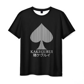 Мужская футболка 3D с принтом KAKEGURUI в Екатеринбурге, 100% полиэфир | прямой крой, круглый вырез горловины, длина до линии бедер | anime | heroes | kakegurui | manga | аниме | безумный азарт | какегуруи | манга