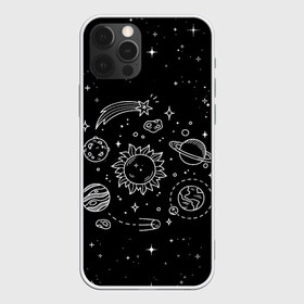 Чехол для iPhone 12 Pro Max с принтом Космос нарисованный в Екатеринбурге, Силикон |  | Тематика изображения на принте: nasa | астрономия | вселенная | галактика | звёзды | земля | комета | марс | метеорит | небо | планета | планеты | рисунок | сатурн | солнце | спутник | юпитер
