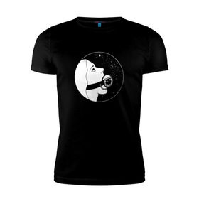 Мужская футболка премиум с принтом BDSM Space в Екатеринбурге, 92% хлопок, 8% лайкра | приталенный силуэт, круглый вырез ворота, длина до линии бедра, короткий рукав | Тематика изображения на принте: 
