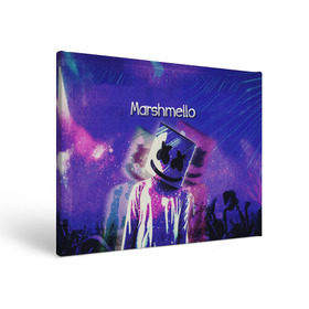 Холст прямоугольный с принтом Marshmello в Екатеринбурге, 100% ПВХ |  | marshmello | диджей | клуб | клубная музыка | маршмеллоу | маршмэлло | маршмэллоу | музыка | электронная