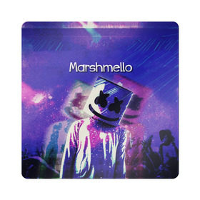 Магнит виниловый Квадрат с принтом Marshmello в Екатеринбурге, полимерный материал с магнитным слоем | размер 9*9 см, закругленные углы | marshmello | диджей | клуб | клубная музыка | маршмеллоу | маршмэлло | маршмэллоу | музыка | электронная