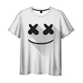 Мужская футболка 3D с принтом Marshmello в Екатеринбурге, 100% полиэфир | прямой крой, круглый вырез горловины, длина до линии бедер | marshmello | диджей | клуб | клубная музыка | маршмеллоу | маршмэлло | маршмэллоу | музыка | электронная