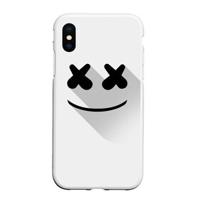 Чехол для iPhone XS Max матовый с принтом Marshmello в Екатеринбурге, Силикон | Область печати: задняя сторона чехла, без боковых панелей | marshmello | диджей | клуб | клубная музыка | маршмеллоу | маршмэлло | маршмэллоу | музыка | электронная