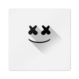 Магнит виниловый Квадрат с принтом Marshmello в Екатеринбурге, полимерный материал с магнитным слоем | размер 9*9 см, закругленные углы | marshmello | диджей | клуб | клубная музыка | маршмеллоу | маршмэлло | маршмэллоу | музыка | электронная