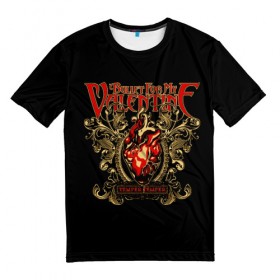 Мужская футболка 3D с принтом Bullet For My Valentine в Екатеринбурге, 100% полиэфир | прямой крой, круглый вырез горловины, длина до линии бедер | Тематика изображения на принте: bfmv | bullet for my valentine | metal | rock | группы | метал | музыка | рок | трэш