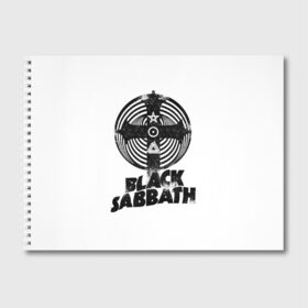Альбом для рисования с принтом Black Sabbath в Екатеринбурге, 100% бумага
 | матовая бумага, плотность 200 мг. | Тематика изображения на принте: black sabbath | hard rock | heavy metal | блэк сабат | группы | метал | музыка | оззи осборн | рок | хард рок | хэви метал