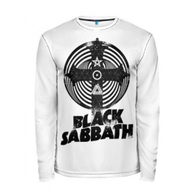 Мужской лонгслив 3D с принтом Black Sabbath в Екатеринбурге, 100% полиэстер | длинные рукава, круглый вырез горловины, полуприлегающий силуэт | Тематика изображения на принте: black sabbath | hard rock | heavy metal | блэк сабат | группы | метал | музыка | оззи осборн | рок | хард рок | хэви метал