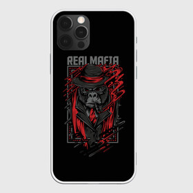 Чехол для iPhone 12 Pro с принтом Реальная Мафия в Екатеринбурге, силикон | область печати: задняя сторона чехла, без боковых панелей | gangster | mafia | банда | банды | гангстер | горилла | мафия | обезьяна | обезьяны