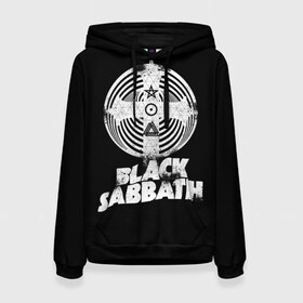 Женская толстовка 3D с принтом Black Sabbath в Екатеринбурге, 100% полиэстер  | двухслойный капюшон со шнурком для регулировки, мягкие манжеты на рукавах и по низу толстовки, спереди карман-кенгуру с мягким внутренним слоем. | black sabbath | hard rock | heavy metal | блэк сабат | группы | метал | музыка | оззи осборн | рок | хард рок | хэви метал