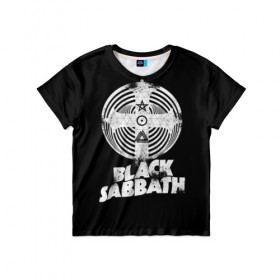 Детская футболка 3D с принтом Black Sabbath в Екатеринбурге, 100% гипоаллергенный полиэфир | прямой крой, круглый вырез горловины, длина до линии бедер, чуть спущенное плечо, ткань немного тянется | black sabbath | hard rock | heavy metal | блэк сабат | группы | метал | музыка | оззи осборн | рок | хард рок | хэви метал