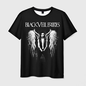 Мужская футболка 3D с принтом Black Veil Brides в Екатеринбурге, 100% полиэфир | прямой крой, круглый вырез горловины, длина до линии бедер | black veil brides | heavy matal | metal | post hardcore | группы | метал | музыка | рок | хэви метал | эмо