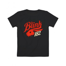 Детская футболка хлопок с принтом Blink 182 в Екатеринбурге, 100% хлопок | круглый вырез горловины, полуприлегающий силуэт, длина до линии бедер | 