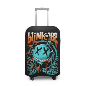 Чехол для чемодана 3D с принтом Blink 182 в Екатеринбурге, 86% полиэфир, 14% спандекс | двустороннее нанесение принта, прорези для ручек и колес | punk | группы | кролик | музыка | панк