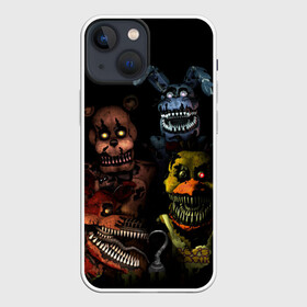 Чехол для iPhone 13 mini с принтом Five Nights At Freddys в Екатеринбурге,  |  | five nights at freddys | foxy | аниматроники | игра | компьютерная игра | робот | фокси | фредди | чика