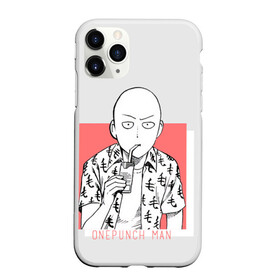 Чехол для iPhone 11 Pro Max матовый с принтом Saitama (One-Punch Man) Ванпач в Екатеринбурге, Силикон |  | ванпач | ванпачнем | оппаи