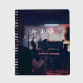 Тетрадь с принтом Life is Strange в Екатеринбурге, 100% бумага | 48 листов, плотность листов — 60 г/м2, плотность картонной обложки — 250 г/м2. Листы скреплены сбоку удобной пружинной спиралью. Уголки страниц и обложки скругленные. Цвет линий — светло-серый
 | caulfield | chloe price | game | kate marsh | life | life is strange | life is strange: before the storm | max | strange | две луны | игры | кейт марш | колфилд | макс | подростки | студенты