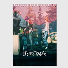 Скетчбук с принтом Life is Strange в Екатеринбурге, 100% бумага
 | 48 листов, плотность листов — 100 г/м2, плотность картонной обложки — 250 г/м2. Листы скреплены сверху удобной пружинной спиралью | caulfield | chloe price | game | kate marsh | life | life is strange | life is strange: before the storm | max | strange | две луны | игры | кейт марш | колфилд | макс | подростки | студенты