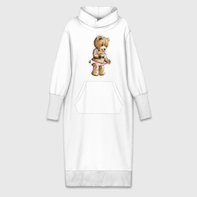 Платье удлиненное хлопок с принтом Nasty bear в Екатеринбурге,  |  | медведь | мишка | плюшевый | селфи | тедди