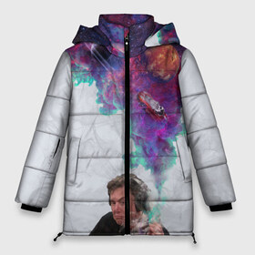 Женская зимняя куртка 3D с принтом Илон Маск курит космос в Екатеринбурге, верх — 100% полиэстер; подкладка — 100% полиэстер; утеплитель — 100% полиэстер | длина ниже бедра, силуэт Оверсайз. Есть воротник-стойка, отстегивающийся капюшон и ветрозащитная планка. 

Боковые карманы с листочкой на кнопках и внутренний карман на молнии | elon | falcon | mars | musk | reeve | space | spascex | tesla | дым | инженер | космос | ракета