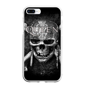 Чехол для iPhone 7Plus/8 Plus матовый с принтом Queen в Екатеринбурге, Силикон | Область печати: задняя сторона чехла, без боковых панелей | queen | брайан мэи | британская | группа | джон дикон | королева | роджер тейлор | рок | фредди меркьюри