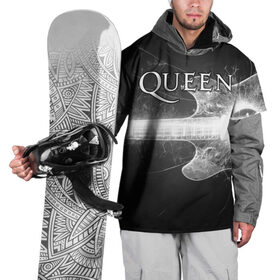 Накидка на куртку 3D с принтом Queen в Екатеринбурге, 100% полиэстер |  | queen | брайан мэи | британская | группа | джон дикон | королева | роджер тейлор | рок | фредди меркьюри