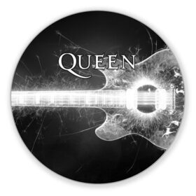 Коврик круглый с принтом Queen в Екатеринбурге, резина и полиэстер | круглая форма, изображение наносится на всю лицевую часть | queen | брайан мэи | британская | группа | джон дикон | королева | роджер тейлор | рок | фредди меркьюри