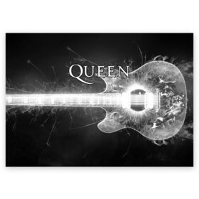 Поздравительная открытка с принтом Queen в Екатеринбурге, 100% бумага | плотность бумаги 280 г/м2, матовая, на обратной стороне линовка и место для марки
 | queen | брайан мэи | британская | группа | джон дикон | королева | роджер тейлор | рок | фредди меркьюри
