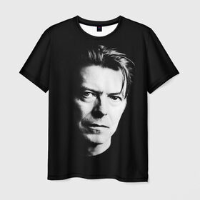 Мужская футболка 3D с принтом Дэвид Боуи в Екатеринбурге, 100% полиэфир | прямой крой, круглый вырез горловины, длина до линии бедер | bowie | david bowie | david robert jones | ziggy stardust | боуи | дэвид боуи | музыка | рок