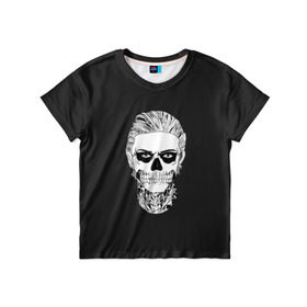 Детская футболка 3D с принтом Tate Langdon в Екатеринбурге, 100% гипоаллергенный полиэфир | прямой крой, круглый вырез горловины, длина до линии бедер, чуть спущенное плечо, ткань немного тянется | ahs | american horror story | langdon | tate | аиу | американская история ужасов | тейт