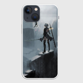 Чехол для iPhone 13 mini с принтом YoRHa в Екатеринбурге,  |  | 2b | 9s | automata | game | nier | yorha | игра | ниа | нир | отомата