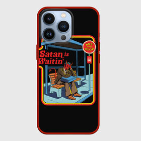 Чехол для iPhone 13 Pro с принтом Satan Waitin в Екатеринбурге,  |  | 80 е | 80s | 90 е | 90s | oldschool | retro | retrowave | stranger thing | vintage | винтаж | олдскул | ретро | ретровейв | странные дела