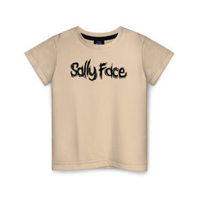Детская футболка хлопок с принтом SALLY FACE в Екатеринбурге, 100% хлопок | круглый вырез горловины, полуприлегающий силуэт, длина до линии бедер | 