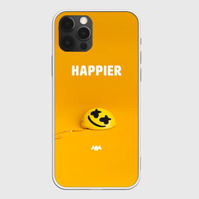 Чехол для iPhone 12 Pro Max с принтом Marshmello Happier в Екатеринбурге, Силикон |  | Тематика изображения на принте: christopher | comstock | dj | dotcom | friends | marshmallow | marshmello | usa | диджей | друзья | комсток | крис | маршмэллоу | продюсер | сша