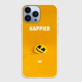 Чехол для iPhone 13 Pro Max с принтом Marshmello. Happier в Екатеринбурге,  |  | christopher | comstock | dj | dotcom | friends | marshmallow | marshmello | usa | диджей | друзья | комсток | крис | маршмэллоу | продюсер | сша