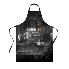 Фартук 3D с принтом RESIDENT EVIL 7 в Екатеринбурге, 100% полиэстер | общий размер — 65 х 85 см, ширина нагрудника — 26 см, горловина — 53 см, длина завязок — 54 см, общий обхват в поясе — 173 см. Принт на завязках и на горловине наносится с двух сторон, на основной части фартука — только с внешней стороны | biohazard | biohazard 7 | crocodile | fang | game | hand | monster | new umbrella | resident evil | resident evil 7 | umbrella | umbrella corp | umbrella corporation | zombie