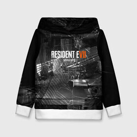 Детская толстовка 3D с принтом RESIDENT EVIL 7 в Екатеринбурге, 100% полиэстер | двухслойный капюшон со шнурком для регулировки, мягкие манжеты на рукавах и по низу толстовки, спереди карман-кенгуру с мягким внутренним слоем | Тематика изображения на принте: biohazard | biohazard 7 | crocodile | fang | game | hand | monster | new umbrella | resident evil | resident evil 7 | umbrella | umbrella corp | umbrella corporation | zombie