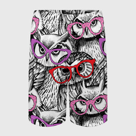 Детские спортивные шорты 3D с принтом Совы в Екатеринбурге,  100% полиэстер
 | пояс оформлен широкой мягкой резинкой, ткань тянется
 | birds | li | night | owls | predators | red | белый | взгляд | горошек | графика | картинка | красивый | красный | крутой | лучший | мода | модный | молодёжная | ночные | очки | птицы | рисунок | розовый | сила | сиреневый